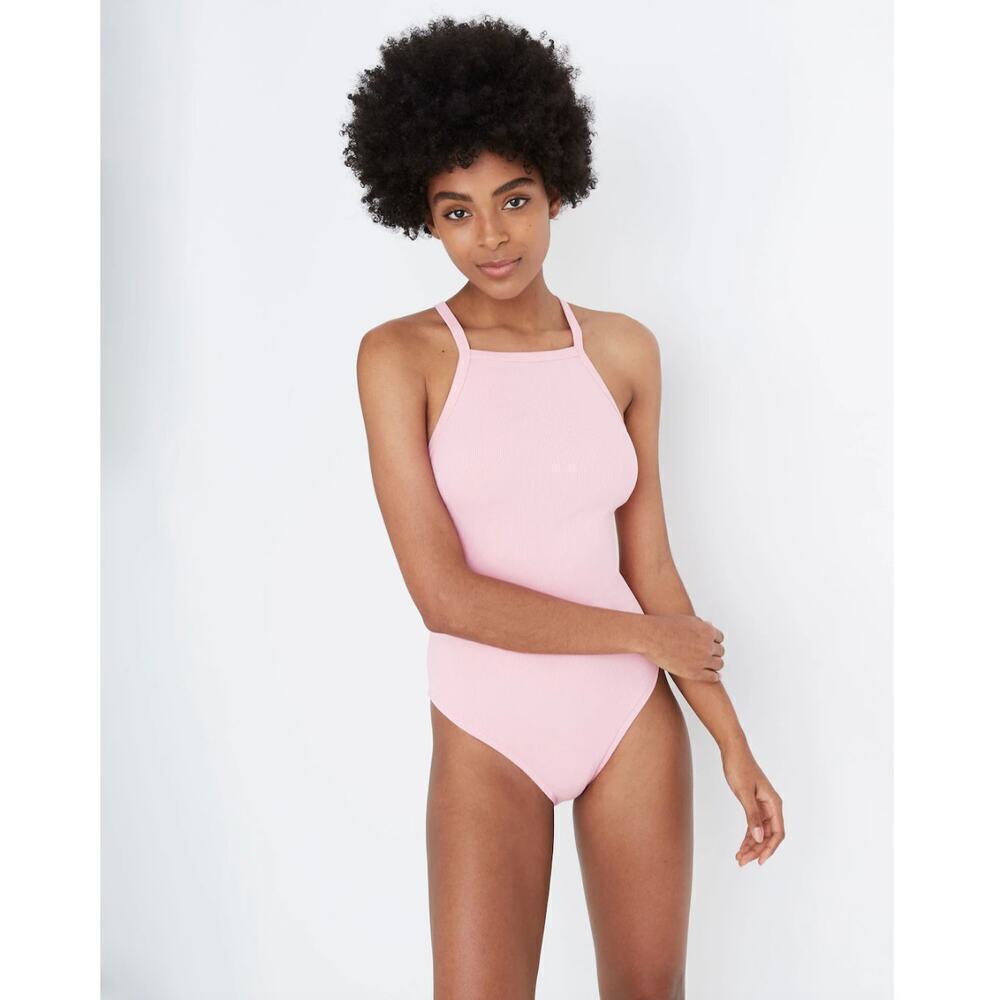 Madewell Light Pink One-Piece Swimsuit